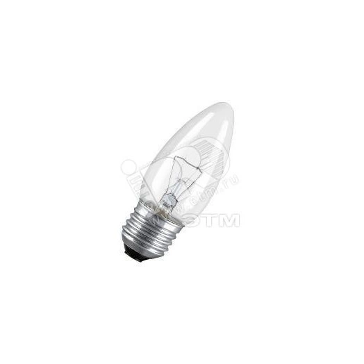 Лампа накаливания декоративная ДС 60вт B35 230в E27 (свеча) Osram