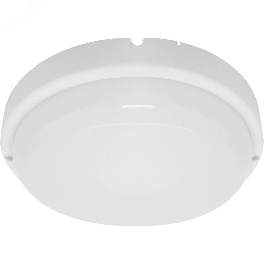 Светильник светодиодный ДБП-12w с акустическим датчиком 6500К 900Лм IP65 с дежурным режимом круглый белый