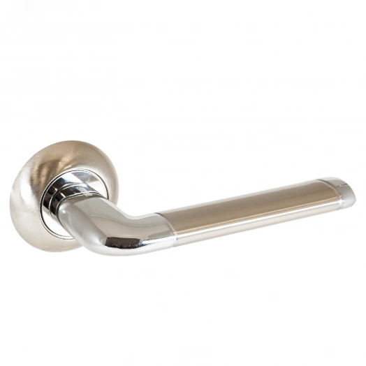 Ручка на круглой накладке (комплект), АЛЛЮР АРТ   "ПОЛО" SN/CP (1582) никель матовый