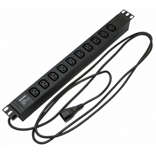 Блок розеток SHE19-10IEC-2.5IEC для 19д шкафовгоризонтальный10хIEC 320 C1310A