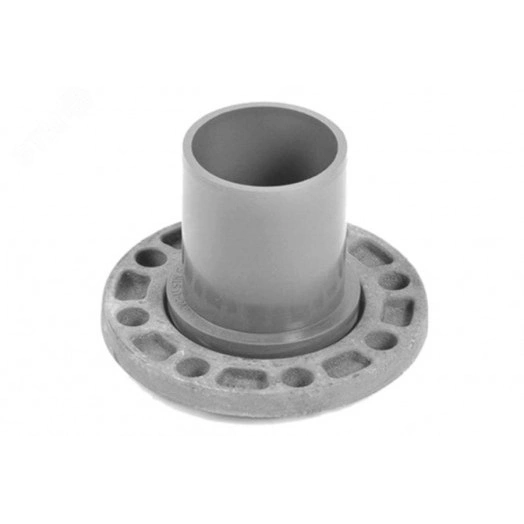 Патрубок гладкий с металлическим фланцем  110x100 мм