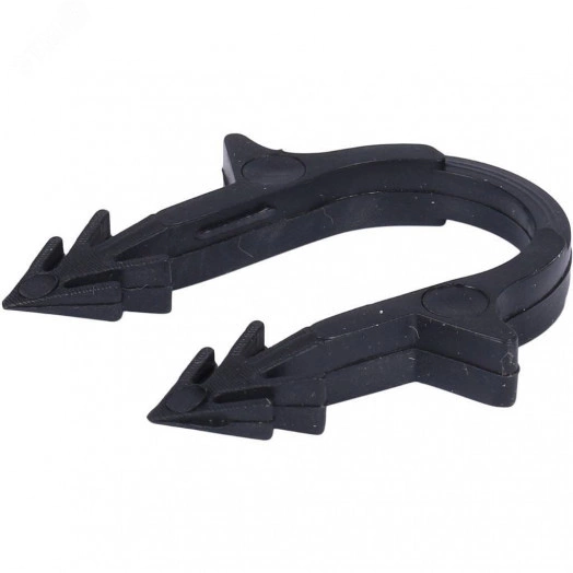 Скоба якорная с двойным креплением для труб       16-20мм цвет черный SMF-0004-001620 STOUT