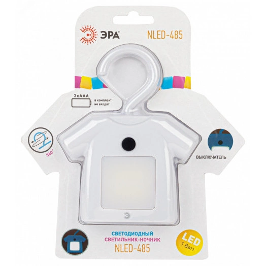 Ночник NLED-485-1W-SW-W белый (48/1344) ЭРА