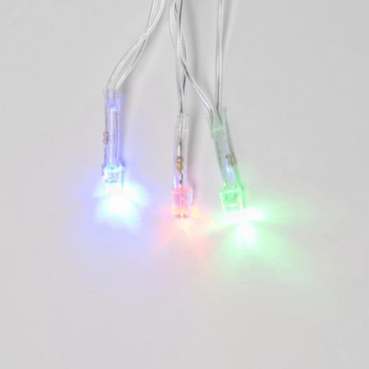 Гирлянда светодиодная с контроллером 5м 50 светодиодов Разноцветный свет Провод прозрачный ULD-S0500-050/DTA MULTI IP20