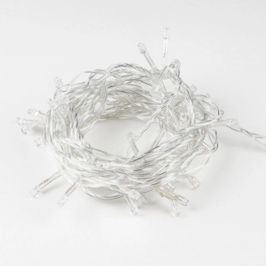 Гирлянда светодиодная с контроллером 5м 50 светодиодов Разноцветный свет Провод прозрачный ULD-S0500-050/DTA MULTI IP20