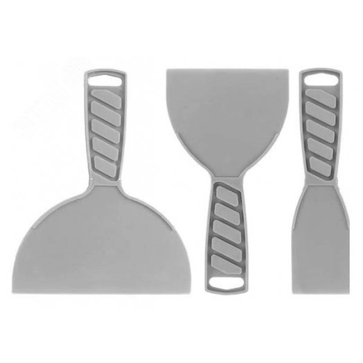 Шпатели пластиковые набор 3 шт, 50/100/150 мм