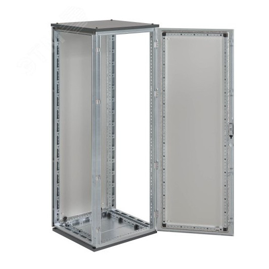 Шкаф напольный CQE ЭМС с дверью и задней панелью ВхШхГ 2000x600x600 мм