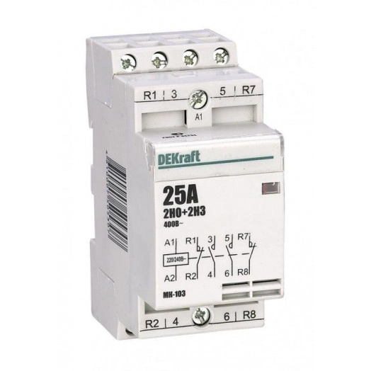 Контактор модульный МК-103 2НО+2НЗ 25А 230В SchE 18069DEK