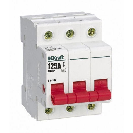 Выключатель-разъединитель 3п 125А ВН-102 SchE 17019DEK