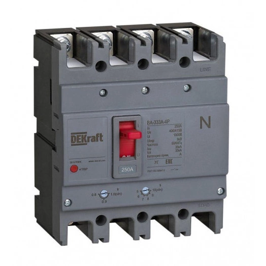 Выключатель автоматический силовой 4P 140А 35кА ВА-333А SchE 28124DEK