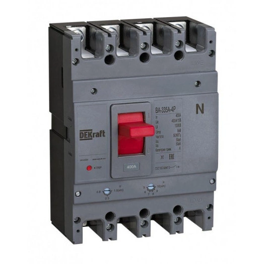 Выключатель автоматический силовой 4P 400А 50кА ВА-335А SchE 28133DEK