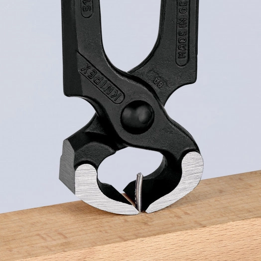 Кусачки-молоток торцевые плотницкие проволока средней твердости 22мм режущая кромка 60HRC / 255мм L=210мм обливные рукоятки блистер цвет черный