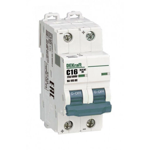 Выключатель автоматический модульный 2п C 16А 10кА ВА-105 DC SchE 13391DEK