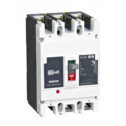 Выключатель автоматический 3п 200А 5In 40кА ВА-303 L SchE 22714DEK