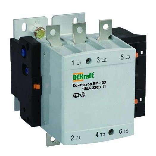 Контактор КМ-103 185А 220В AC3 1НО+1НЗ SchE 22154DEK