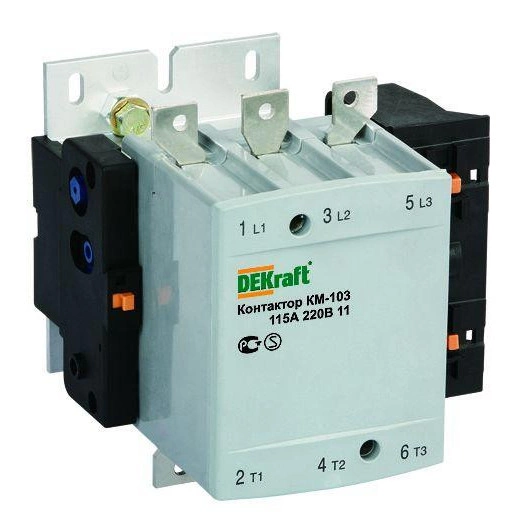 Контактор КМ-103 115А 220В AC3 1НО+1НЗ SchE 22150DEK