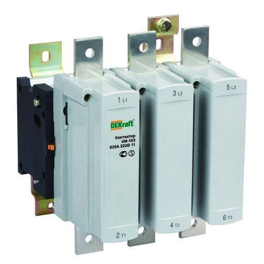 Контактор КМ-103 630А 220В AC3 1НО+1НЗ SchE 22166DEK