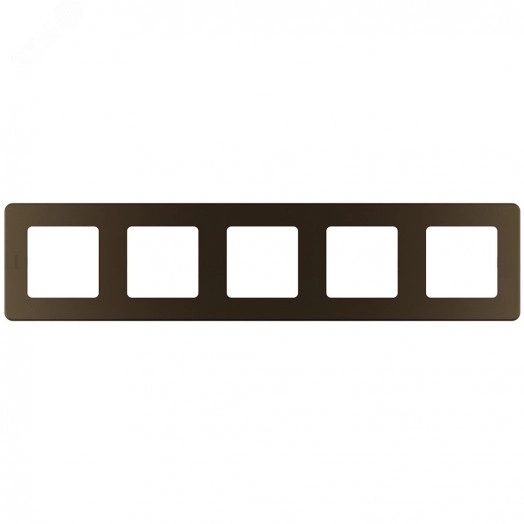 Рамка 5 постов INSPIRIA бронза