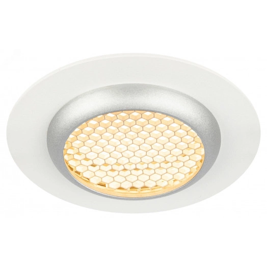 Светильник встраиваемый алюминиевый KL109 WH/SL MR16 GU5.3 белый/серебро матовый