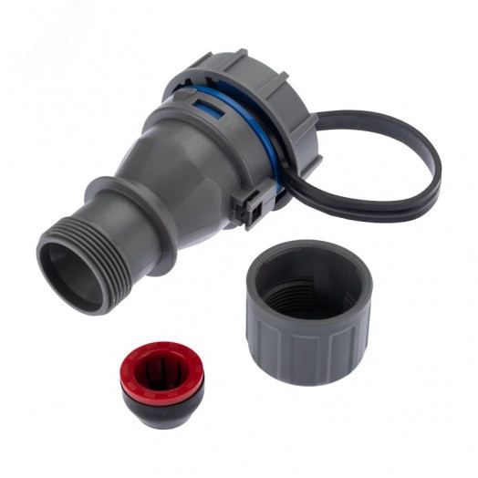 Розетка кабельная переносная влагозащищенная 16А, 2Р+РЕ, IP68 REXANT