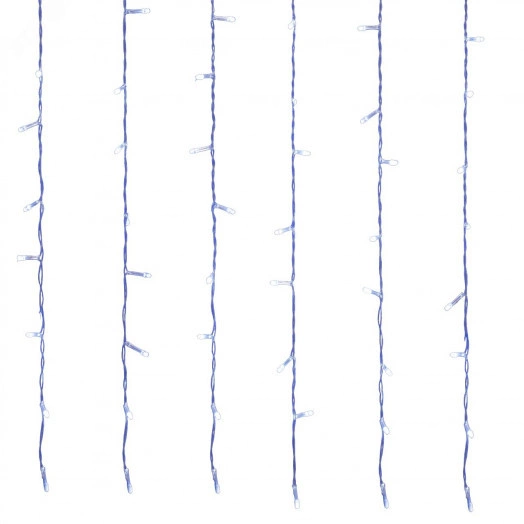 Занавес светодиодный ULD-C3020-384/DTA/RC WHITE IP44 3х2м 384 светодиода Провод прозрачный Пульт ДУ (в/к)