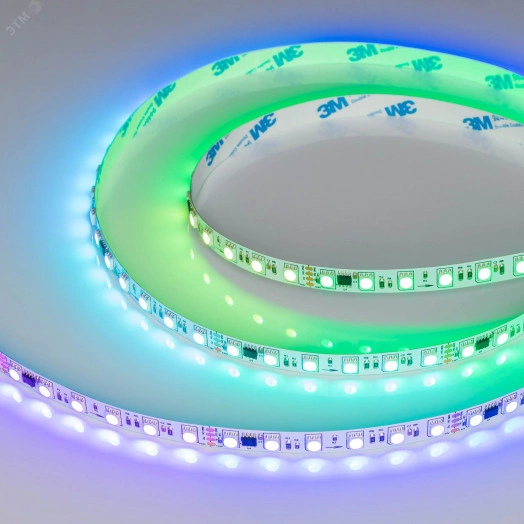 Лента DMX-B72-10мм 24V RGB-PX6 (16 W/m, IP20, 5060, 5м) (бегущий огонь)