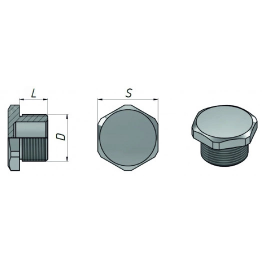 Заглушка Ex ЗРВЛ-М25 Ех db e II Gb U ГОФРОМАТИК