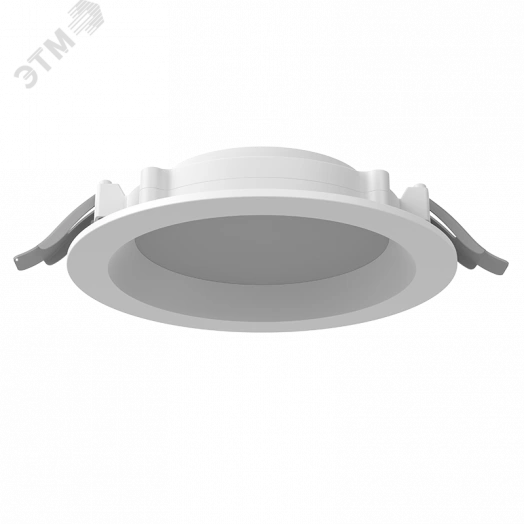 Светильник светодиодный DL-01 Pro 160 мм 15 Вт 4000 К CRI90 176x51 мм IP65/40 RAL9003 белый муар с рассеивателем опал аварийный автономный постоянного действия