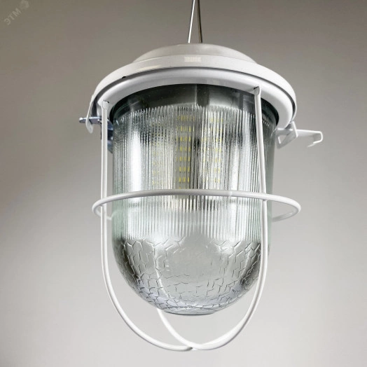 Светильник Желудь А СПЕЦСВЕТ 03-012-101 [502] подвесной, с реш. 220в, 12вт, 4000К, 1500лм, УХЛ2, IP54 ГУ (ДСП