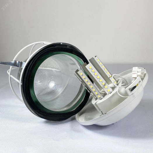 Светильник Желудь А СПЕЦСВЕТ 03-012-101 [502] подвесной, с реш. 220в, 12вт, 4000К, 1500лм, УХЛ2, IP54 ГУ (ДСП