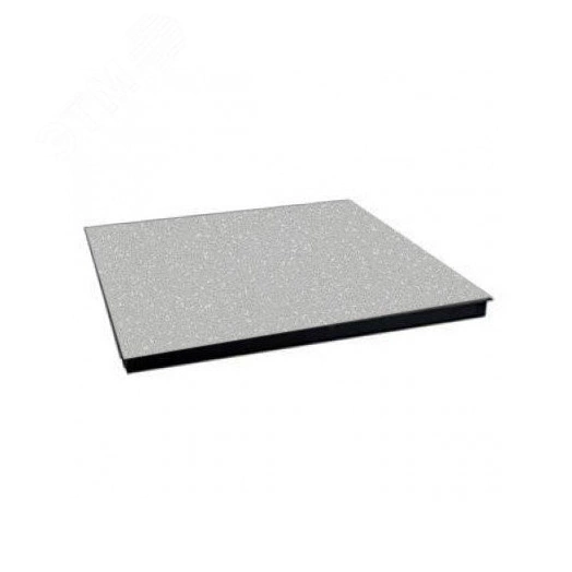 Панель фальшпола металлическая без перфорации, толщиной 38 мм, сверху - ПВХ покрытие