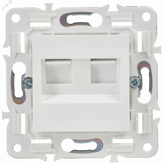 SKANDY Розетка компьютерная двойная RJ45 кат.5E SK-K03W арктический белый IEK