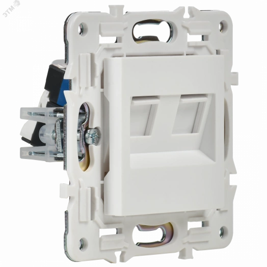 SKANDY Розетка компьютерная двойная RJ45 кат.5E SK-K03W арктический белый IEK