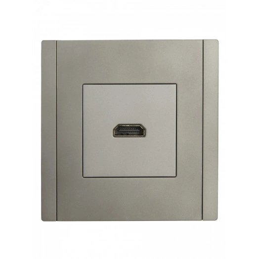 FORTE&PIANO Розетка HDMI FP540 сталь IEK