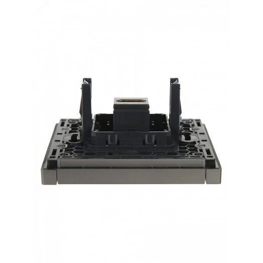 FORTE&PIANO Розетка HDMI FP540 сталь IEK