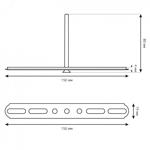 Крепление для реечного полотка Shop