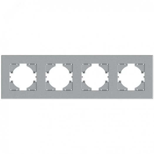 GUSI City рамка 4-местная, цвет серебро