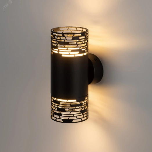 Декоративная подсветка BRICKS WL53 BK 2*GX53 2*15Вт IP20 черный