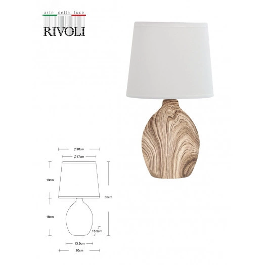 Настольная лампа Chimera 7072-503 1 х Е14 40 Вт керамика светлое дерево