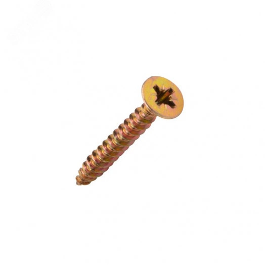Саморез универсальный 5х40, желтый цинк, пакет (500 шт/уп)