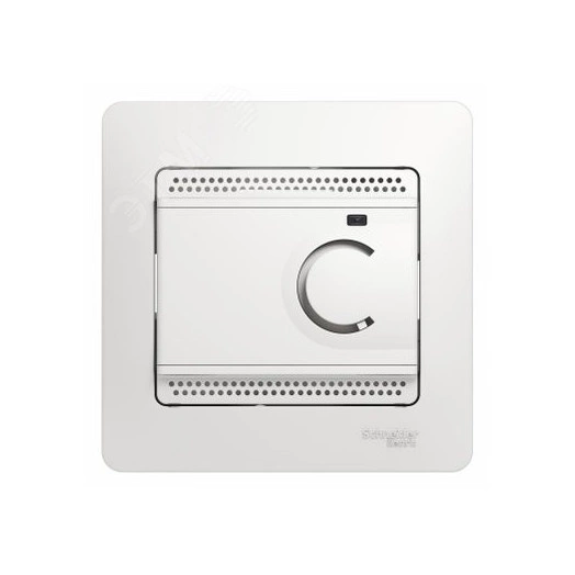 GLOSSA Термостат электронный теплого пола с датчиком в сборе 10A белый