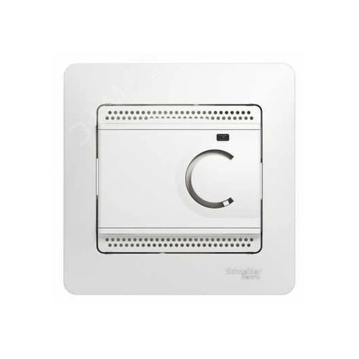 GLOSSA Термостат электронный теплого пола с датчиком в сборе 10A белый