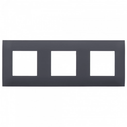 SKANDY Рамка 3-местная SK-F03G графит IEK