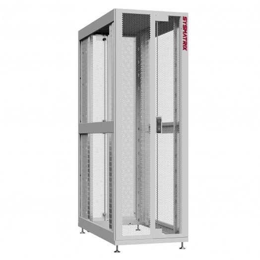 Шкаф серверный 48U 800х1200 передняя дверь: двустворчатая перфорированная IP20. задняя дверь: двустворчатая перфорированная IP20. боковые панели: без. цвет: серый RAL7035 