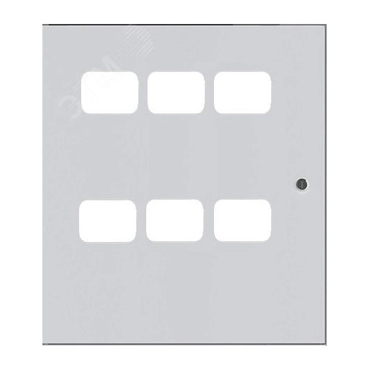 Дверь для ЩЭ 6 кв. 3 окна в ряд по горизонтали EKF