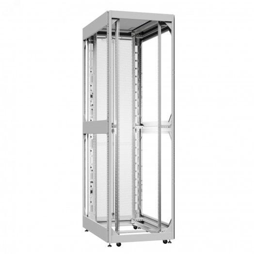 Шкаф серверный 42U 800х1000 передняя дверь: без. задняя дверь: двустворчатая перфорированная IP20. боковые панели: без. цвет: серый RAL7035 