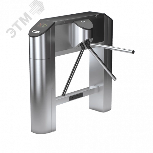 Турникет-трипод тумбовый моторизованный с         картоприемником Praktika Т-02-К с планками        антипаника, пульт управления в комплекте, правый