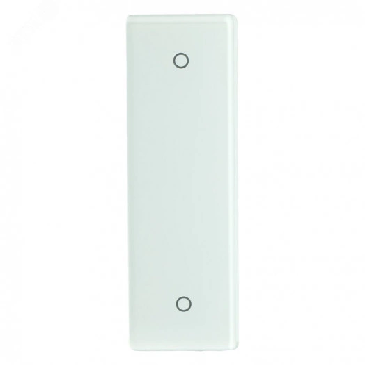 Выключатель беспроводной одноклавишный двухкнопочный стекло белый Feron