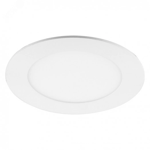 Светильник светодиодный ДВО-9w 6400K 740Лм slim белый