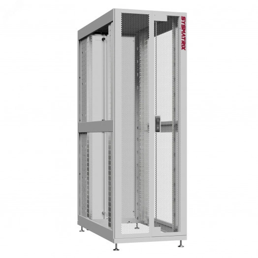 Шкаф серверный 42U 600х1070 передняя дверь: двустворчатая перфорированная IP20. задняя дверь: двустворчатая глухой металл IP51. боковые панели: без. цвет: серый RAL7035 